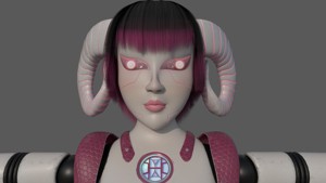 Robotic Character Hellen-Humanoid WITHOUT RIG