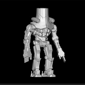 PACIFIC RIM JAEGER - JAEGER 3D PRINT - MECHA ROBOT SCULPTURE - FUTURISTIC JAEGER DESIGN - PACIFIC RIM FIGURINE
