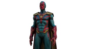 Vision Hero 3D Model High Quality Rigged and Textured