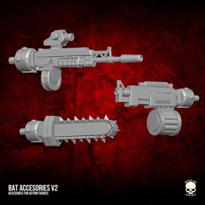Bat Arm Accesories Kit V2 3D printable File For Action Figures