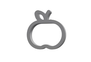 3d apple whole