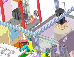 industrial 3D model shrink film launcher