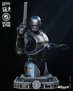 Wicked Movies Robocop Bust Tested for 3D printing