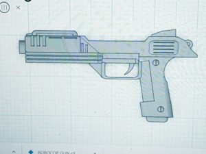 GUN TO FIT ROBO COP 7IN FIGURE