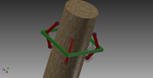 Coconut climbing robot