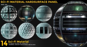 14 SCIFI MATERIAL HARDSURFACE VOL 01