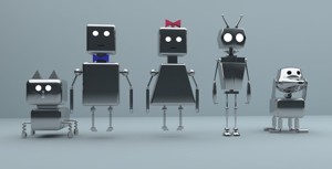 Simple robot characters