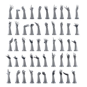 100 Different Robotic Hands and Arms Bundle 3D Printing