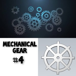 MECHANICAL GEAR WHEEL FOR ENGINEERING WORK 3D MODEL