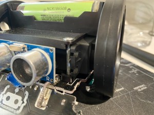 Servo adjustments & battery holder for RoboKoding sumorobot