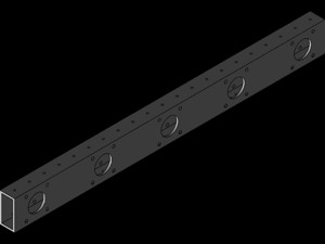 2 x 1" extrusion, assorte...