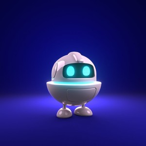 Cute robot animated