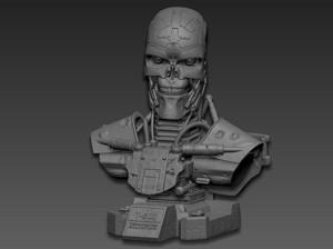 Terminator T-600 bust Replica