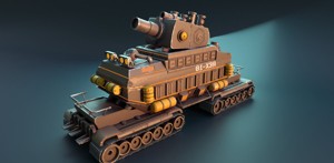 Stylized Mecha Tank - 1