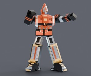 SUPER SENTAI GOGGLE V ROBO STATUE FAN ART
