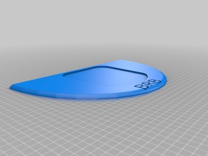 Roborock dock mini-base + text "BRB"