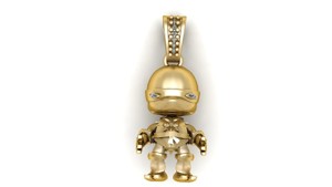 MINI ROBOT PENDANT 3D PRINTABLE MODEL