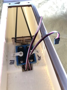 9 gram servo mounting tray for R/C model