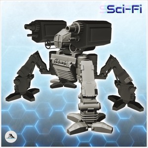 AMUS COMBAT ROBOT (14) - FUTURE SCI-FI SF POST APOCALYPTIC TABLETOP SCIFI
