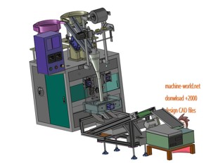 industrial 3D model screw packing machine