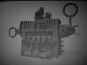 Block Head Robby Machine Step 1 Main frame & base.