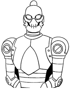 Rudolph Conners Robot stencil