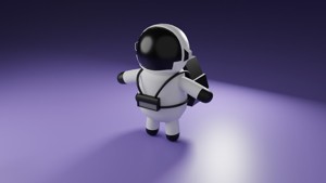 3D Character Cartoon Astronaut