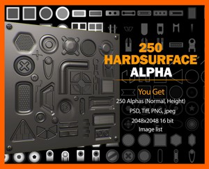 Hard-Surface Alphas  Vol1