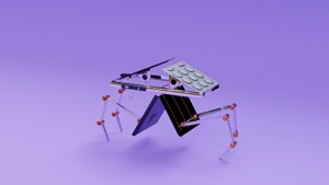Transforming Phone Robot  Futuristic 3D Model 