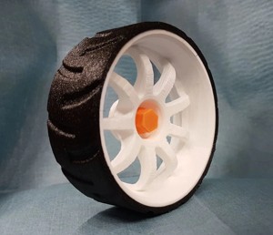 B-Robot 9-Spoke Wheel With Low Profile Tire