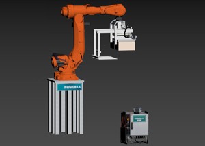 dismantling and palletizing robot workstation