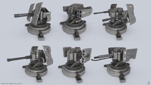 Prototype turret collection