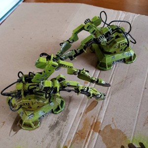 Two armed construction robot