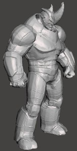 Rhino 3d model STL ready for 3d printing Marvels Series 