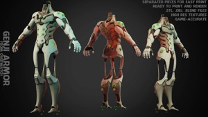 Overwatch Genji Armor for Cosplay