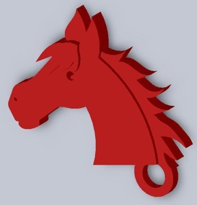 HORSEHEAD KEYCHAIN