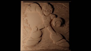 Mega Man CNC 3d Print High Relief Sand Casting