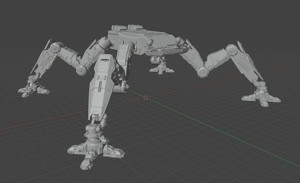 Posable Mech Walker 1-35th scale