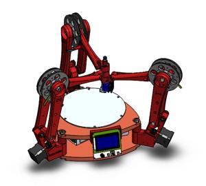 Printed Parts of Inverted Delta Robot
