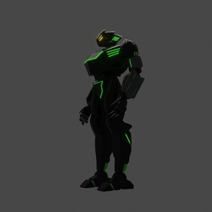 Humanoid Sci-fi Character 3D Print