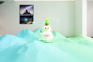 Modern Q-version snowman trendy Christmas