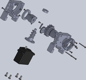 MIRRORED WORMSCREW GEARBOX FOR HECTOR ROBOT