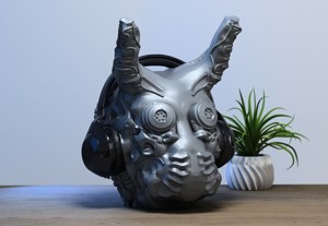 Cyborg Skull  Headphone Holder Gaming Accessories