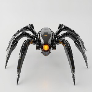 Futuristic Mechanical Spider Robot
