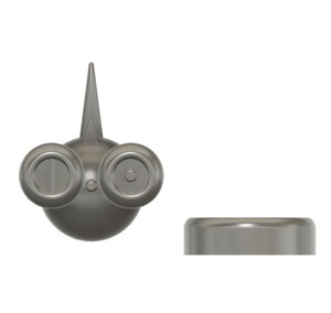 ROB 01 PUNK HEAD, DESKTOP ORNAMENT WITH BASE