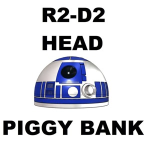 R2 D2 Head Piggy Bank