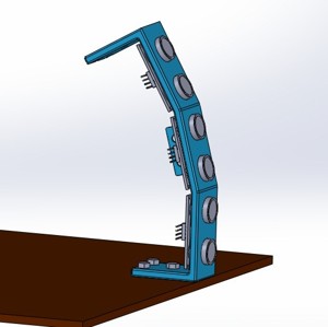 Montura para 3 sensores