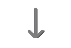 3d arrow down