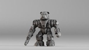 001586 Bulldog Mech Warrior