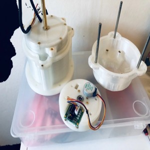 Electric cutting height box (robot lawn mower)